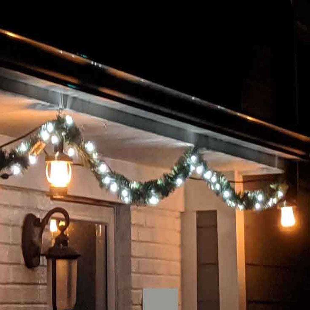 Jul LED Flame Bulb Lantern för utomhusdekoration