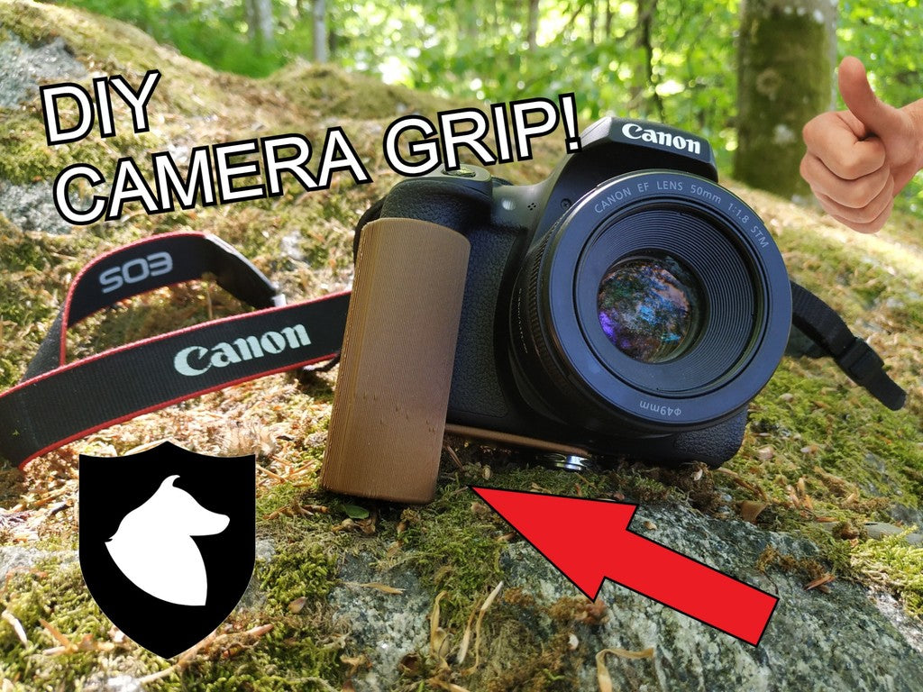 Ergonomiskt grepp för Canon 750D kamera