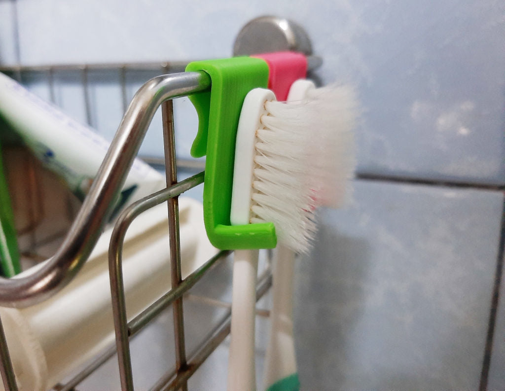 Minimalistisk tandborsthållare för badrum