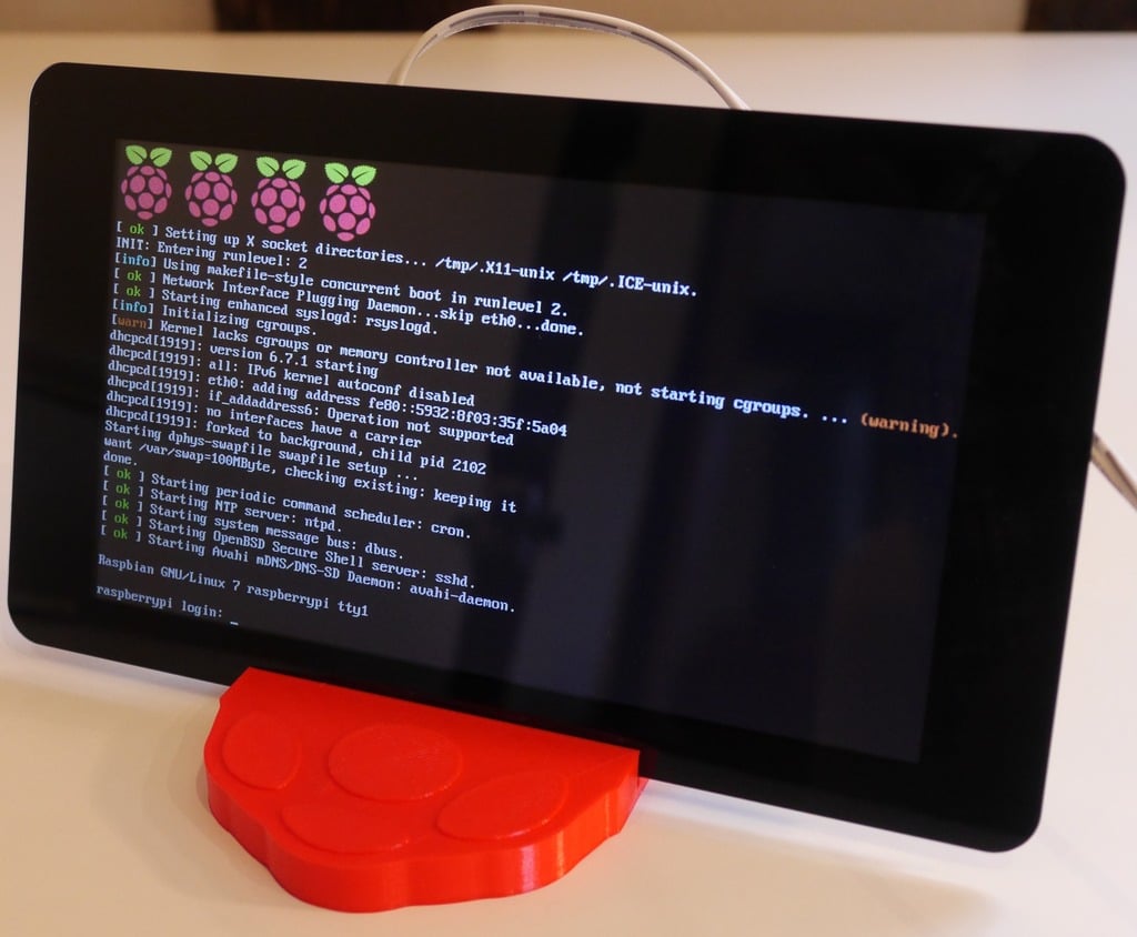 Raspberry Pi pekskärmsstativ för 3D-skrivare
