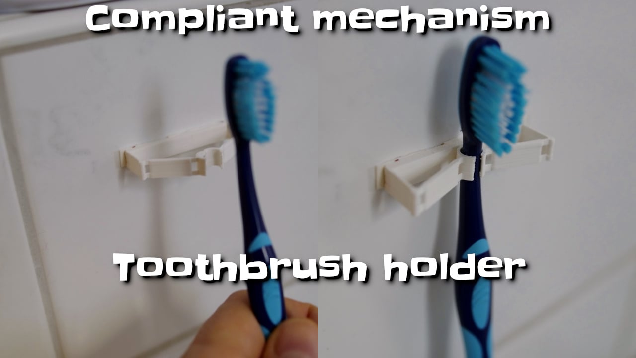 Kompatibel tandborsthållare med flexibel mekanism